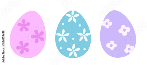 Simple cute Easter egg clipart set.
Cute patterned Easter eggs flat vector.
Colorful Easter egg cartoon illustration collection.
Transparent background. SVG.