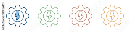 Energy Management Icon Set Multiple Style Collection