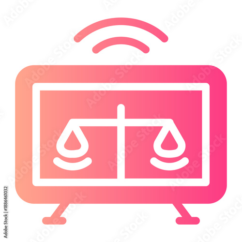 online court gradient icon