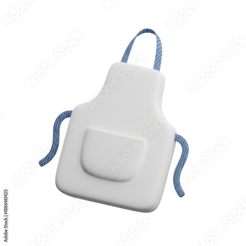 Wallpaper Mural White Apron With Blue Straps And Pocket Isolated On Transparent Background Torontodigital.ca