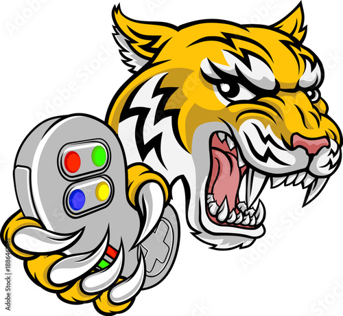 A wildcat or bobcat lynx bobcats wildcats sports team gamer mascot