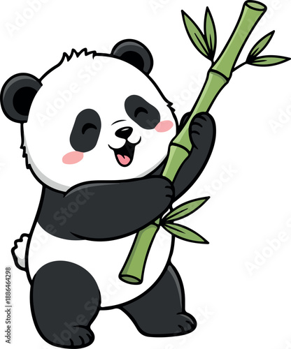 Funny Panda Cartoon Shirt Illustration, T-shirt  Design, Generative Ai