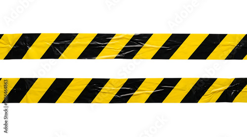 Caution tape warning of hazardous area.