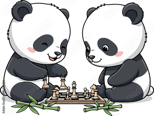 Cute Panda Vector T-Shirt Design, Generative Ai