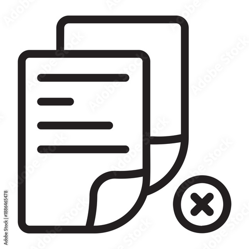 plagiarism line icon