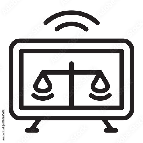 online court line icon
