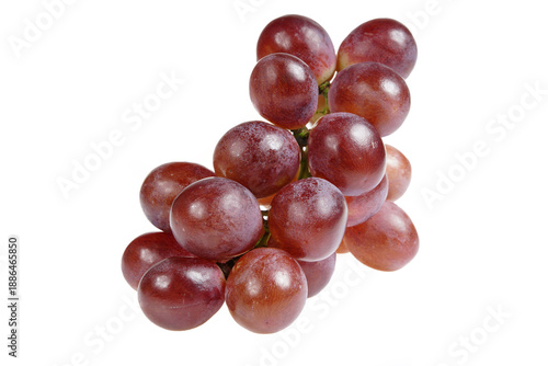 Grapes are very fresh on a white background.