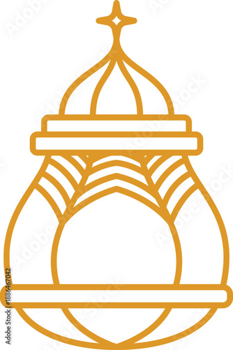 Islamic lantern decoration