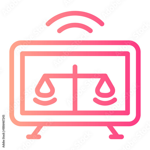 online court gradient icon