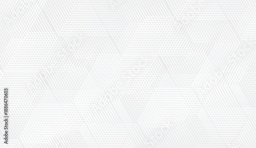 Subtle light gray and white abstract geometric pattern with modern linear hexagons for a clean digital background
