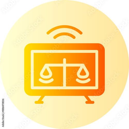 online court gradient icon
