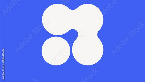 Abstract blue frame clipart vector