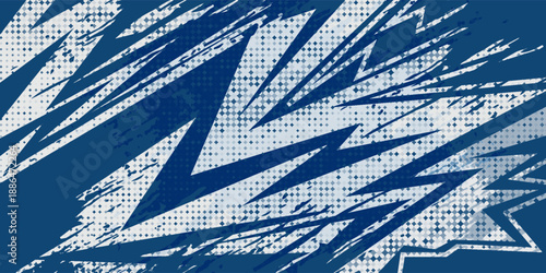 Abstract background with spikes and zigzag line pattern