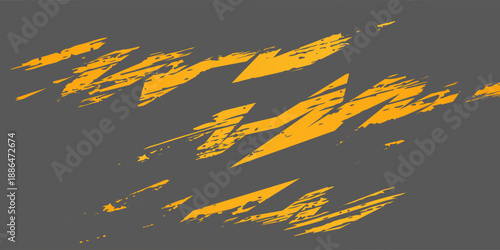 Abstract geometric tribal tattoo pattern. Geometric racing decal pattern