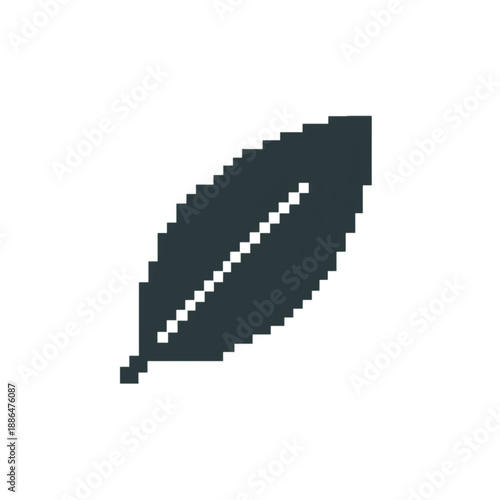 pixel eco leaf icon