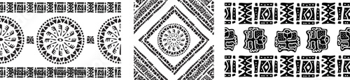 seamless pattern with african motifs