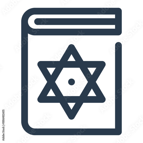 Ancient Book vintage magic spellbook icon