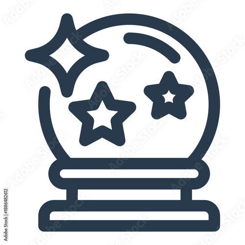 Crystal Ball fortune telling divination icon