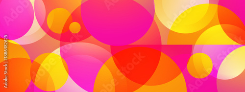 Soft overlapping transparent circles in warm tones creating a modern artistic atmosphere