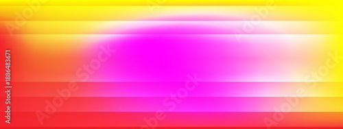 Smooth horizontal color blending with a glowing pink and red core