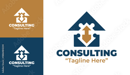 Consulting Service Logo Modern Minimalist Strategic Consulting