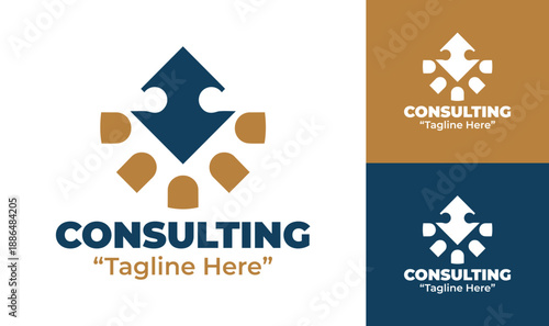 Consulting Service Logo Modern Minimalist Professional Business Identity