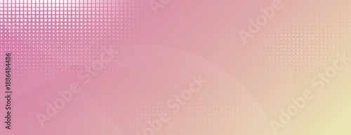 A pink and yellow gradient background with a dotted texture. The background blends pink and yellow hues with a soft, modern style. Gradient patterned background vector. Pink background.