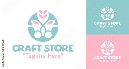 Craft Store Logo Modern Minimalist Creative Retail Identity