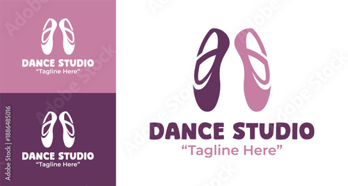 Dance Studio Logo Modern Minimalist Creative Arts Branding