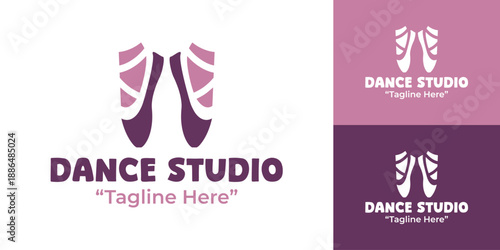 Dance Studio Logo Modern Minimalist Contemporary Movement Identity