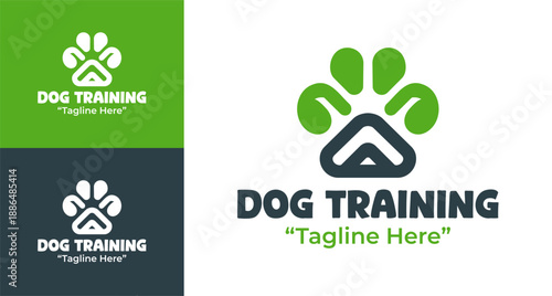 Dog Training Service Logo Modern Minimalist Canine Service Brand