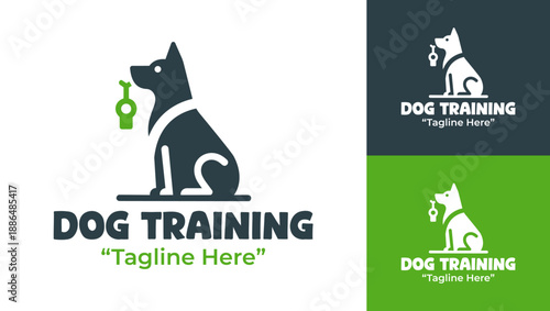 Dog Training Service Logo Modern Minimalist Professional Pet Identity