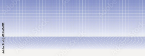 A blue grid background with a digital style. The background features a blue gradient and grid texture, creating a futuristic look. Gradient patterned background vector. Blue background.