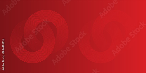 Collection of red concentric circles. Collection of radial sound wave or sonar rings. Pack of radar icon symbols, targets, dashed lines, halftones.