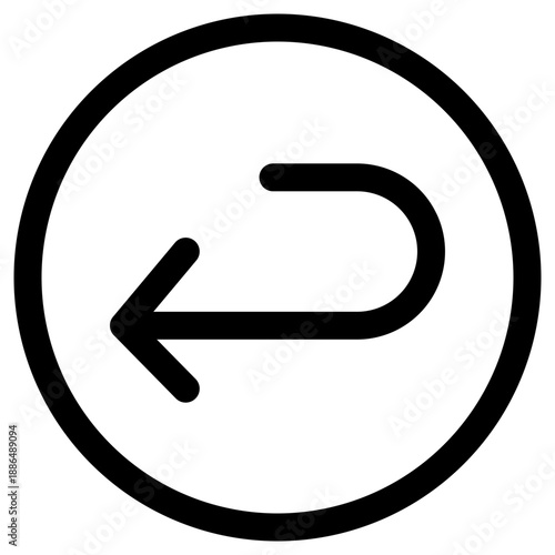 Undo Arrow Return Vector Illustration