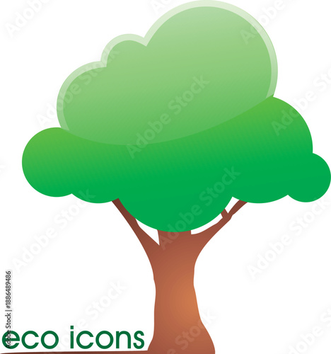 Vector sketch illustration of a modern minimalist nature symbol logo icon design of a tree plant leaf for a green natural company that is concerned about the environment