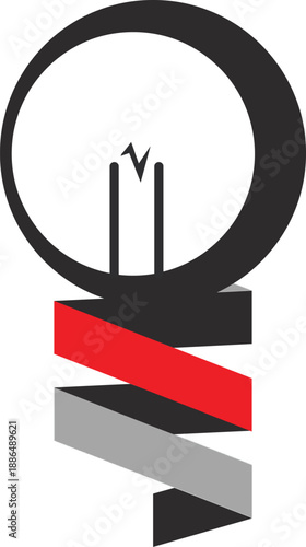 Vector sketch illustration of modern abstract mascot symbol logo icon design of green energy utilization for companies that maintain environmental sustainability by saving energy