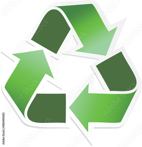 Vector sketch illustration of modern abstract mascot symbol logo icon design utilizing green energy recycling system for companies that maintain environmental sustainability
