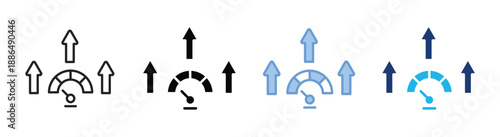 Optimization icon set multiple style collection