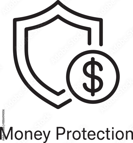 Financial Security Shield Protecting Your Savings
