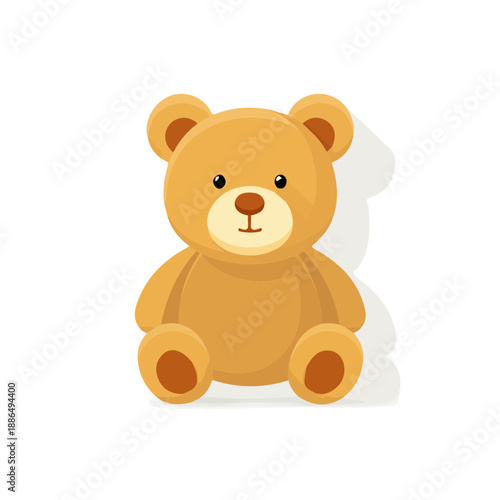 2D flat vector illustration of Stuffed Animal, designed in a clean icon style and isolated on a white background.