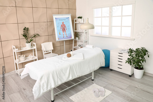 Interior of massage therapi...