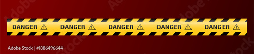 A vector set of warning tapes and signs. Abstract warning lines and signs for construction sites, police, and traffic accidents. Elements of the warning tape collection for your design.