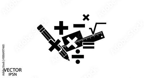 Mathematical symbols and tools for learning and calculation.