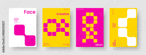 Isolated Business Presentation Layout. Modern Flyer Design. Geometric Report Template. Brochure. Banner. Book Cover. Background. Poster. Newsletter. Handbill. Advertising. Brand Identity. Notebook