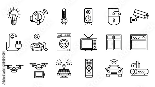 Collection of Modern Electronic Devices and Gadgets.