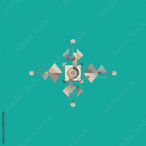 premium abstract vector illustration, modern brand strategy concept.eps