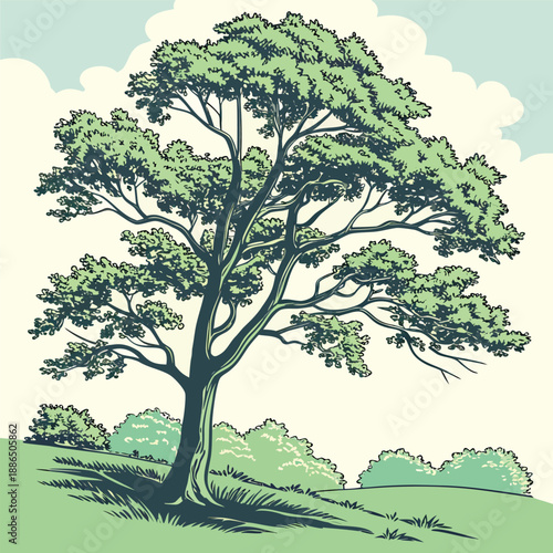 A clear and concise placeholder image indicating the availability of a vector file