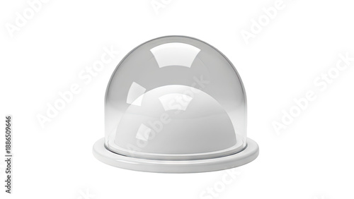 Glass Dome with White Sphere
