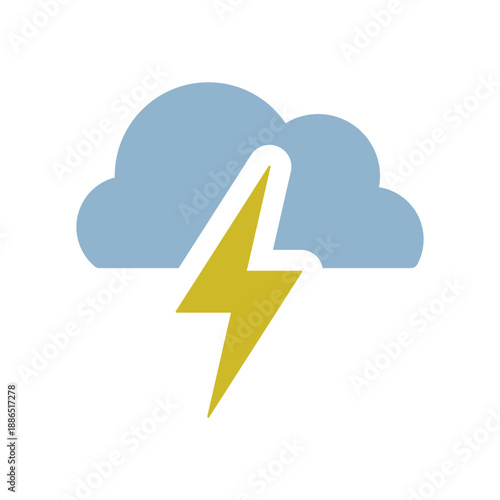 雷雲を使った天気アイコン